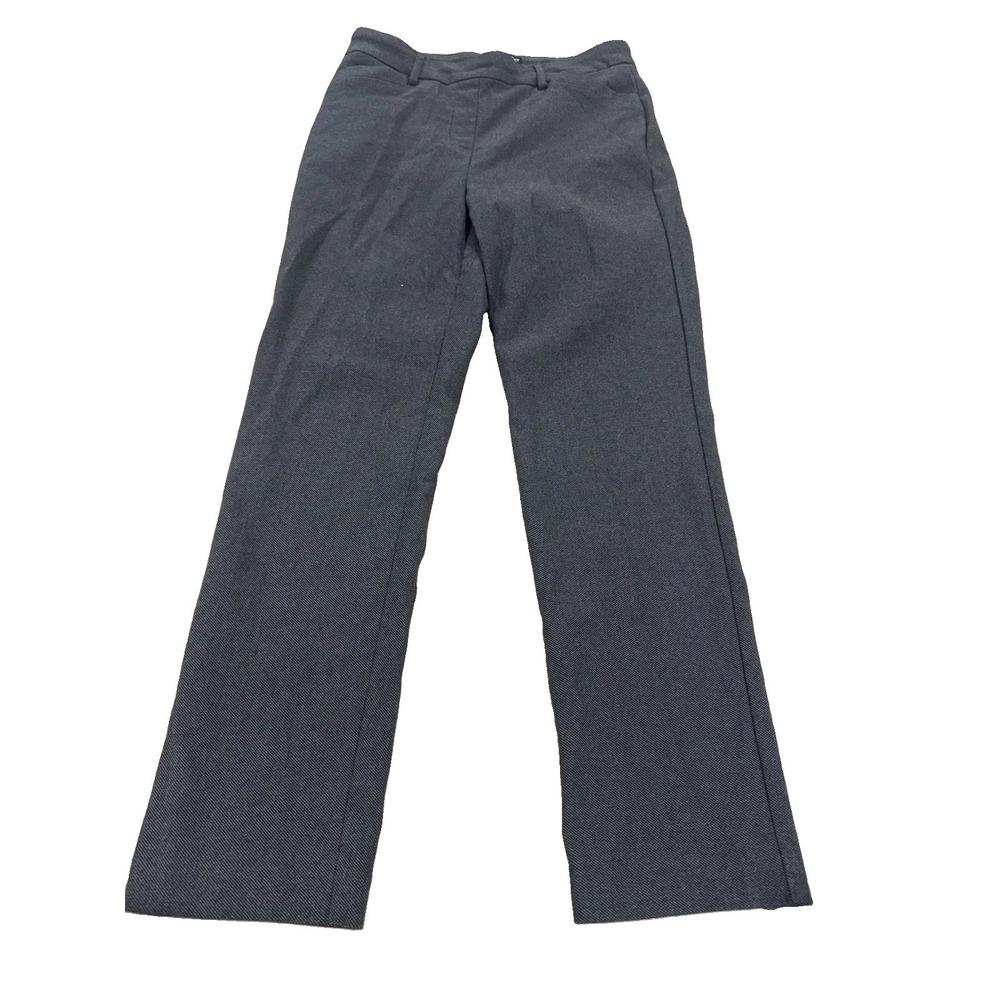 Hilary Radley Charcoal Gray Stretch Dress Pants Women's Size M Straight Leg Work
